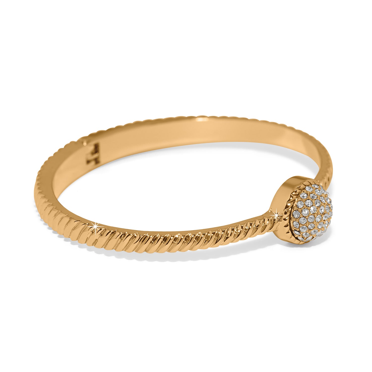 Illumina Celeste Gold Hinged Bangle