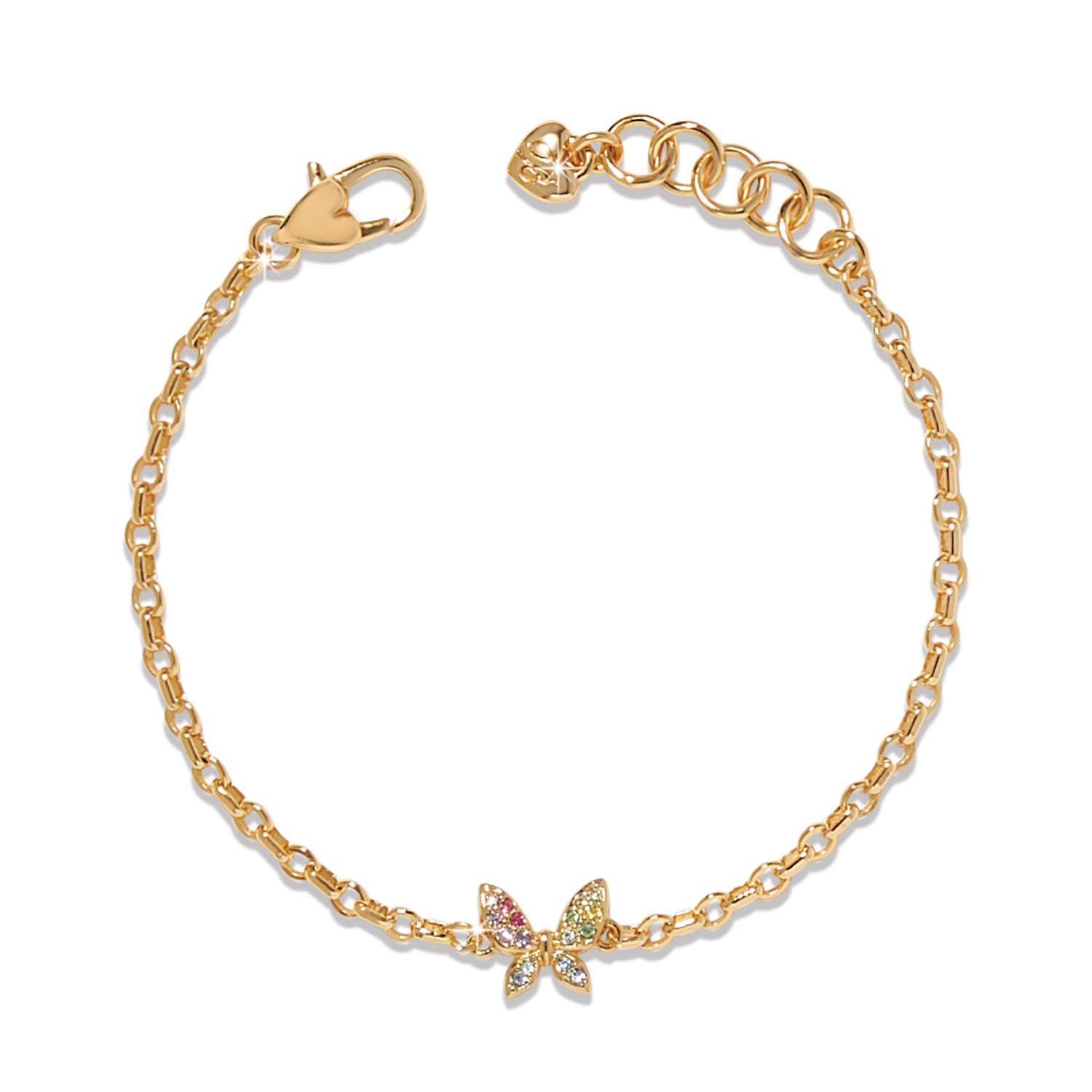 Enchanting Gem Butterfly Bracelet