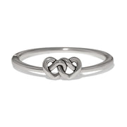 Interlok Linked Hearts Hinged Bangle