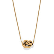 Interlok Knot Gold Single Knot Mini Necklace