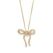 Illumina Bow Gold Necklace
