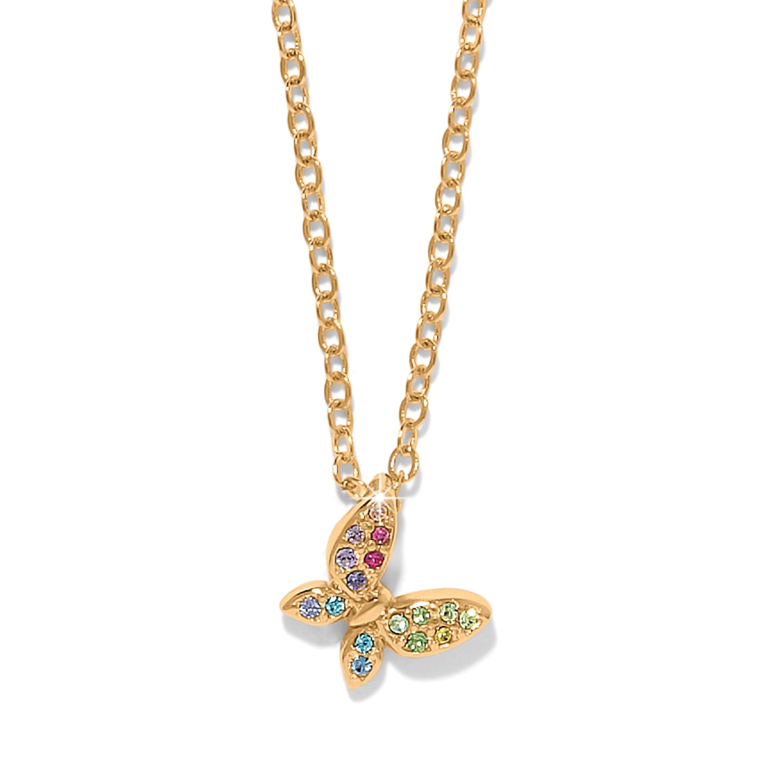Enchanting Gem Butterfly Necklace