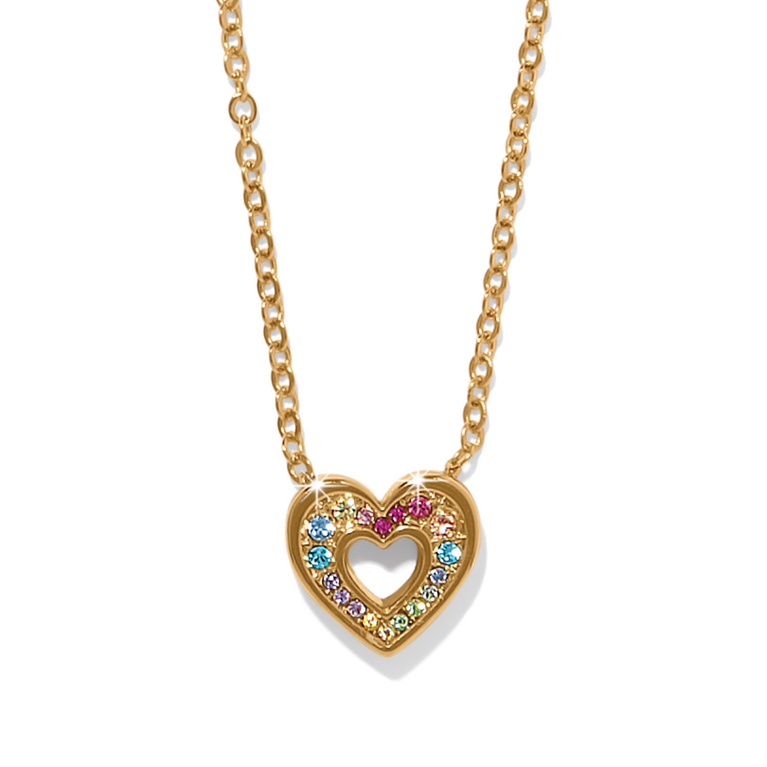 Enchanting Gem Heart Necklace