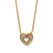 Enchanting Gem Heart Necklace