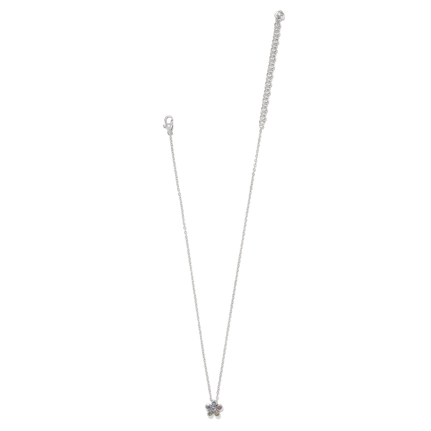 Enchanting Gem Flower Necklace