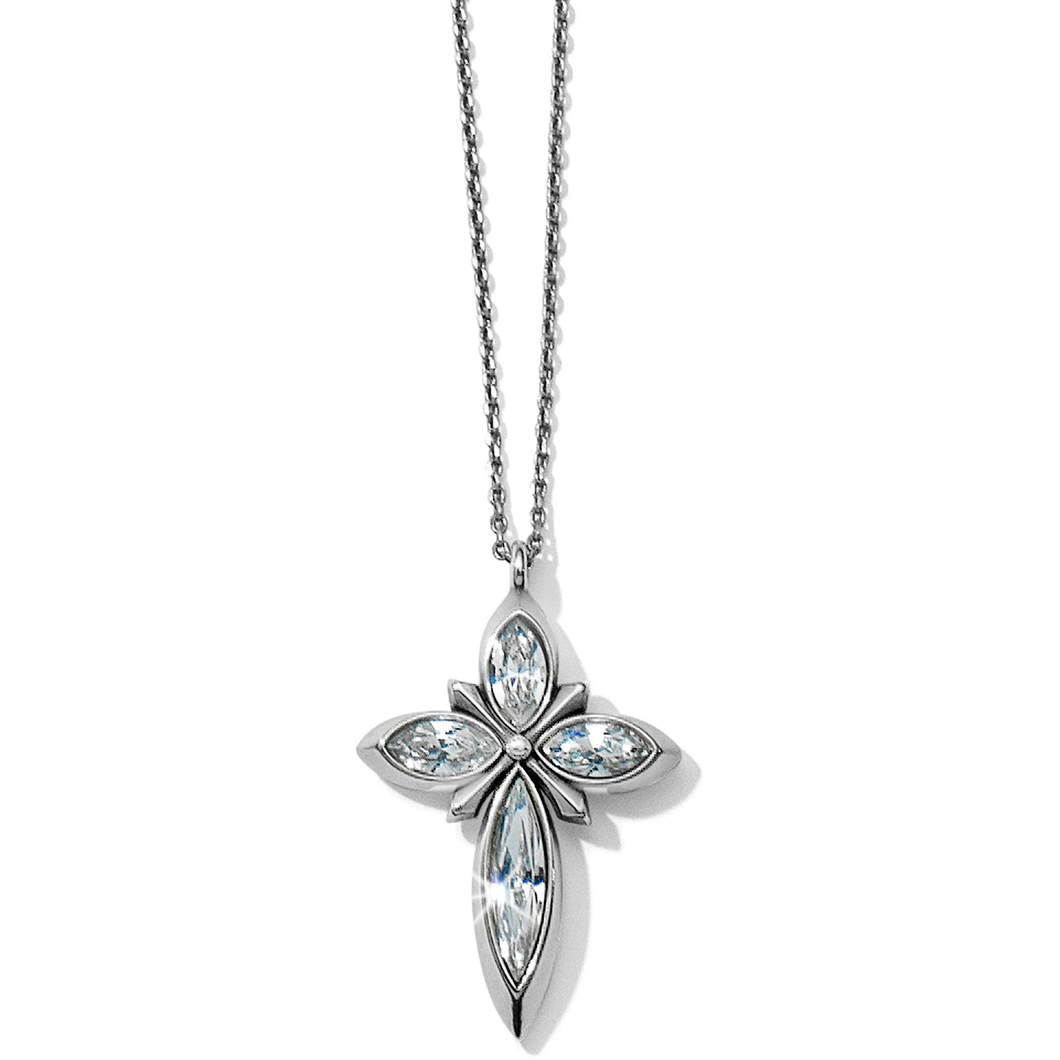 Crystal Spear Cross Necklace