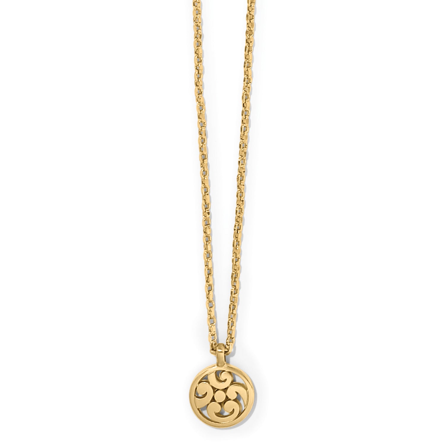 Contempo Gold Medallion Petite Necklace