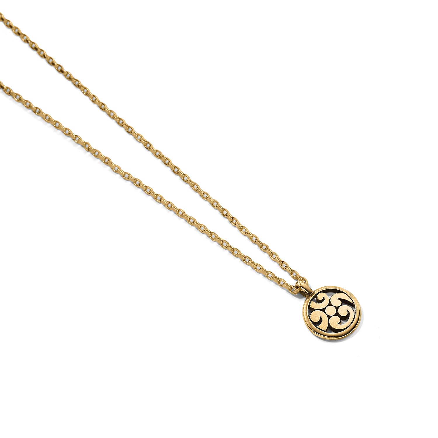 Contempo Gold Medallion Petite Necklace