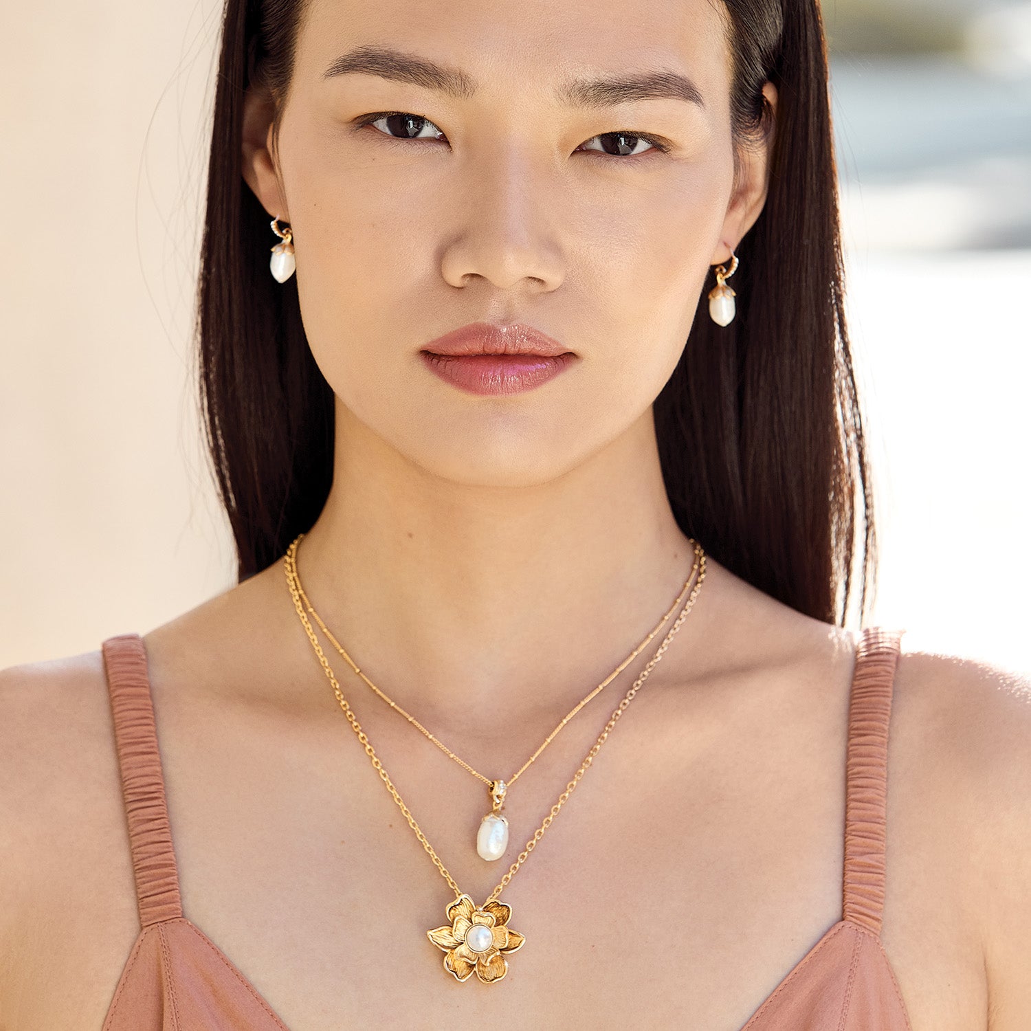 Everbloom Pearl Drop Earrings