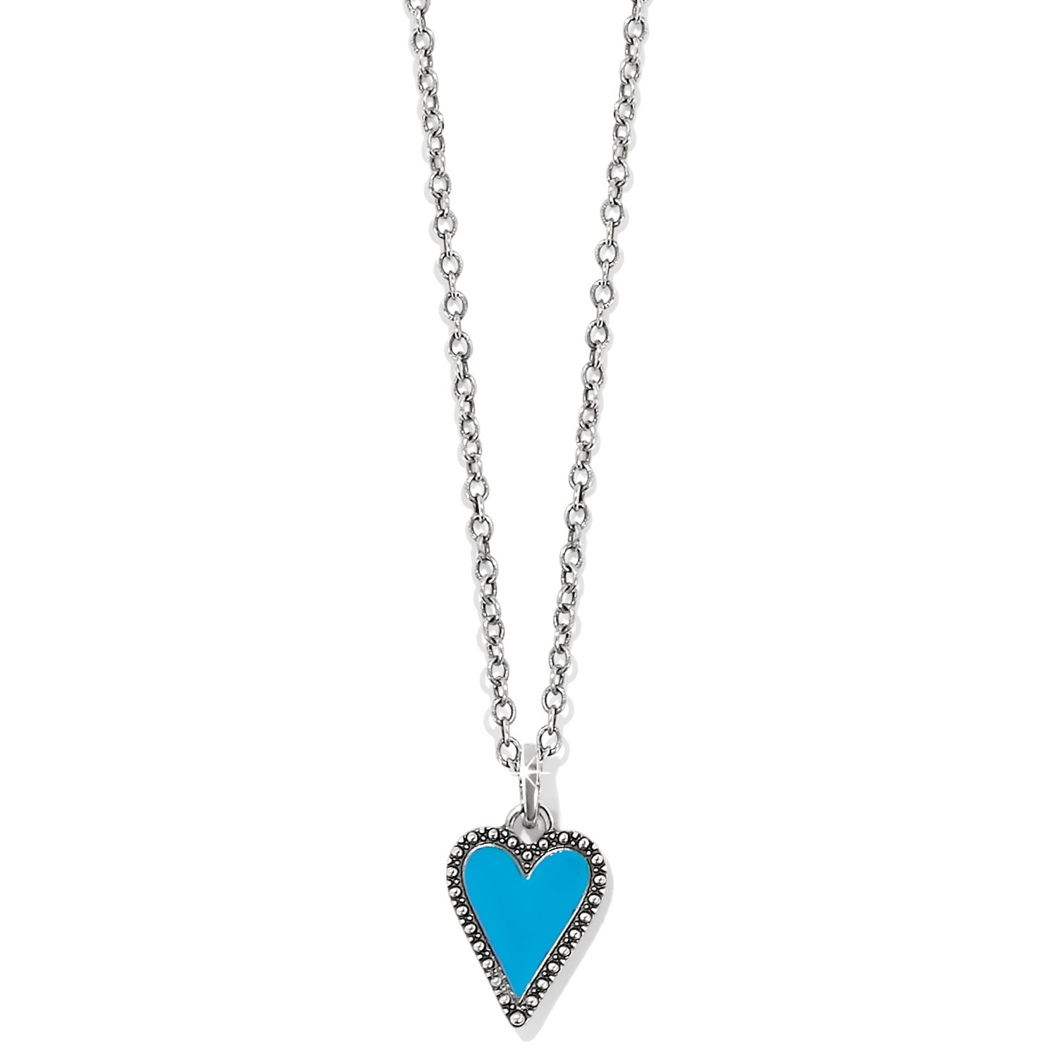 Dazzling Love Teal Petite Necklace