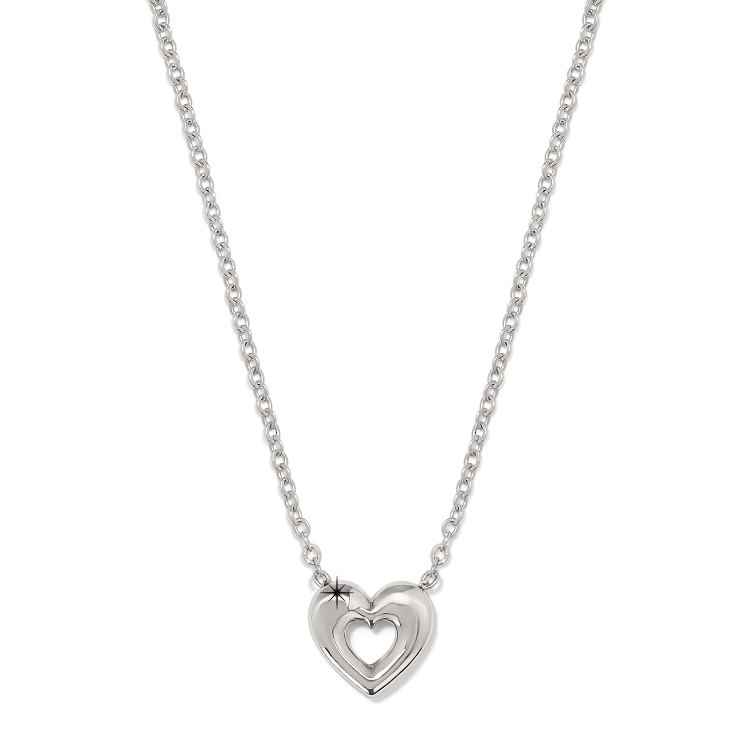 Enchanting Heart Necklace-Silver