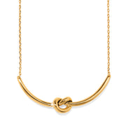 Interlok Single Knot Gold Necklace