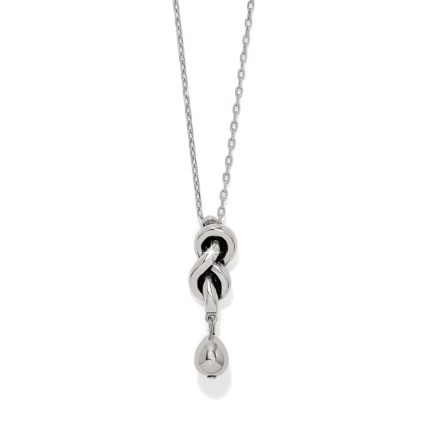 Interlok Single Knot Drop Necklace