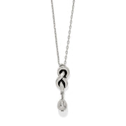 Interlok Single Knot Drop Necklace