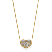 Illumina Celeste Gold Heart Bold Necklace