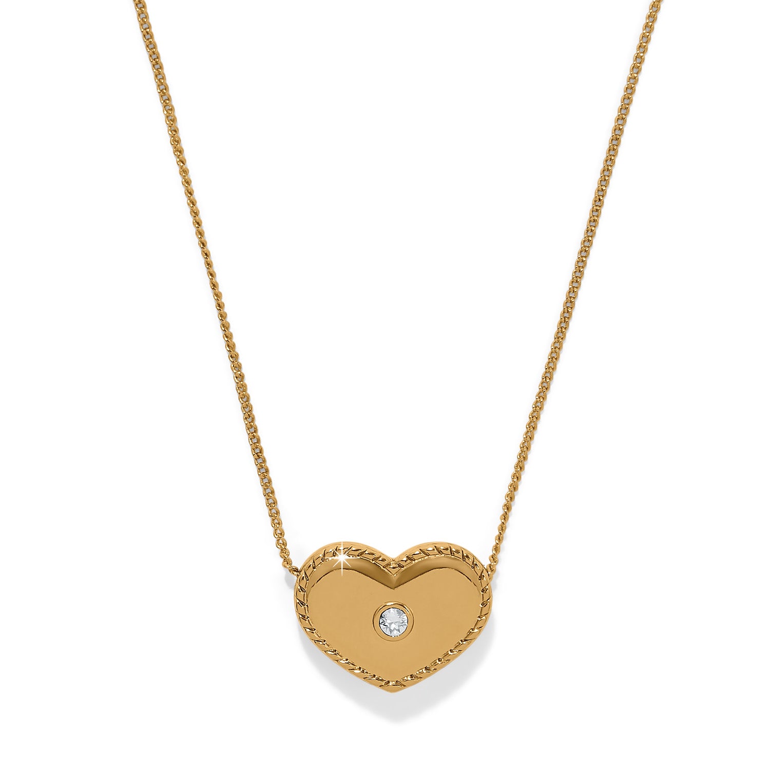 Illumina Celeste Gold Heart Bold Necklace