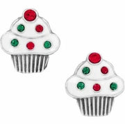 Holiday Cupcake Mini Studs