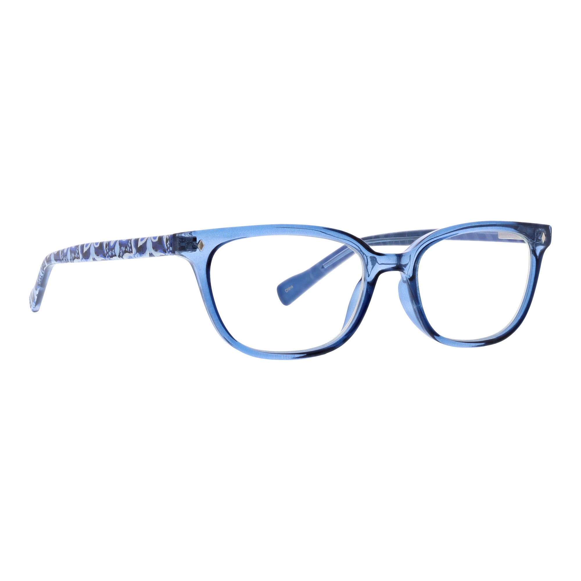 Brinna Raindrop Medallion Blue Light Readers