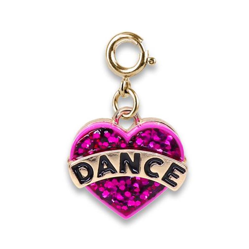 Gold Glitter Dance Charm