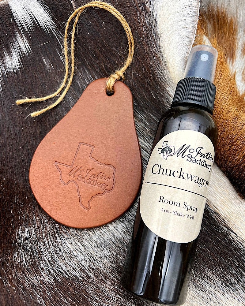 Chuckwagon Car Leather Tag & Room Spray