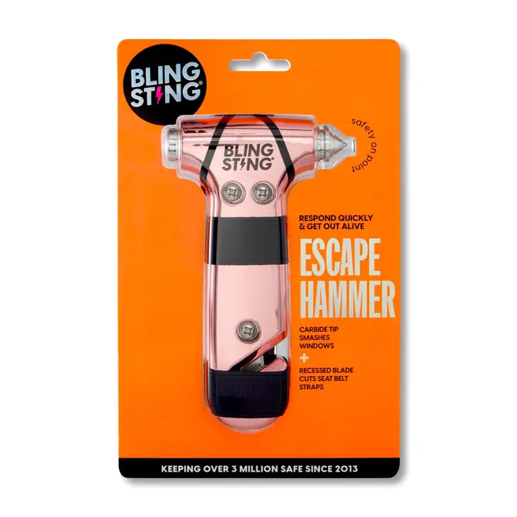 Emergency Escape Hammer, Metallic Blush Pink