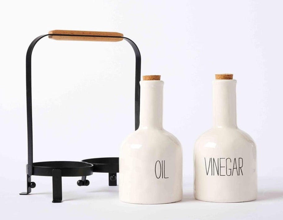 Bistro Oil & Vinegar Stand Set