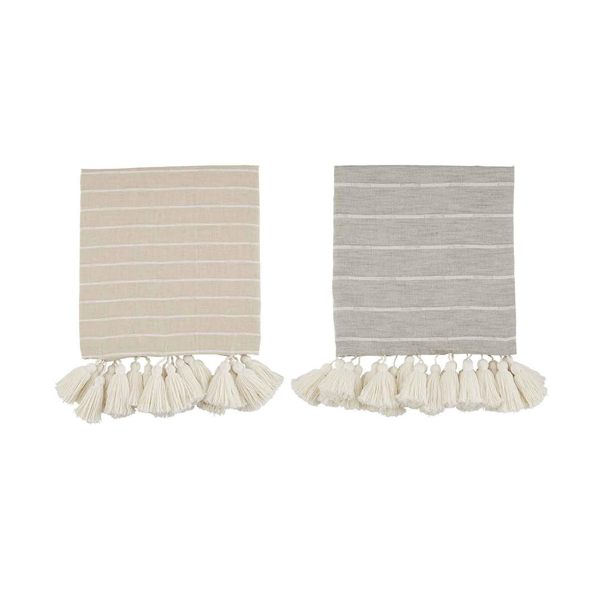 Stripe Tassel Throw