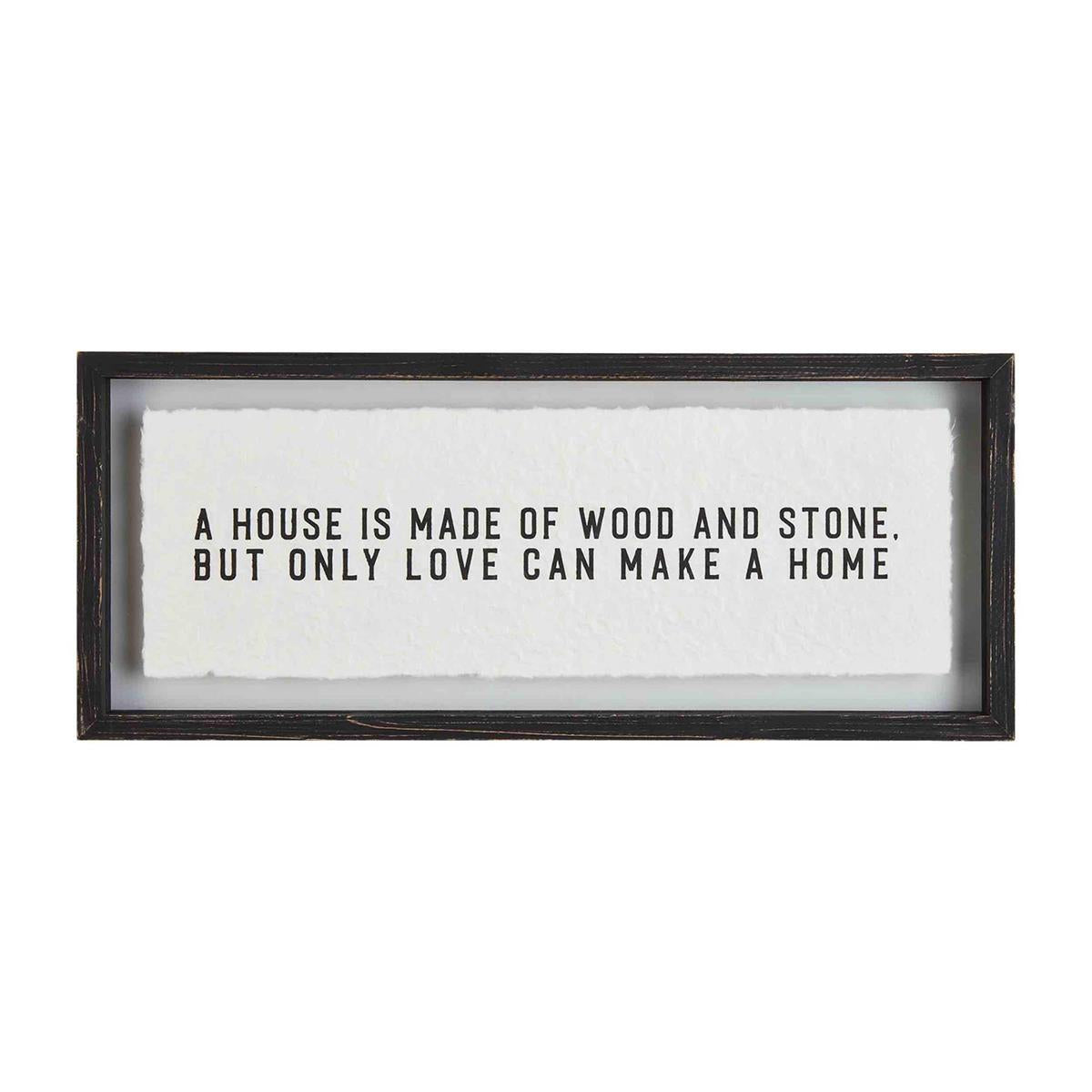 A House Is Made Glass Plaque