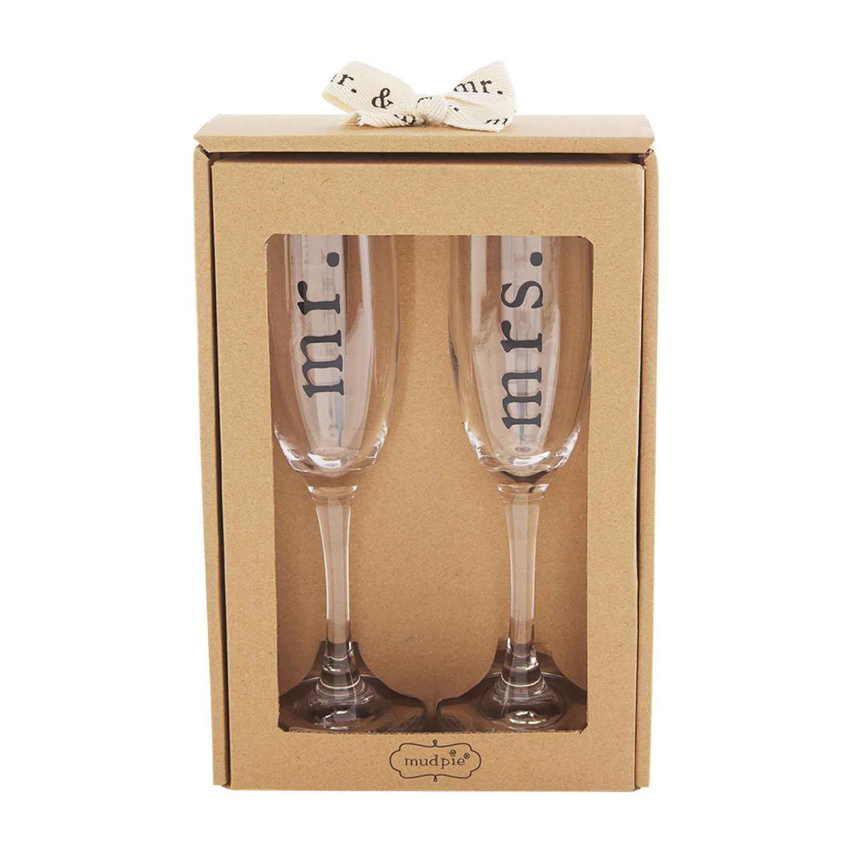 Mr & Mrs Champagne Flutes