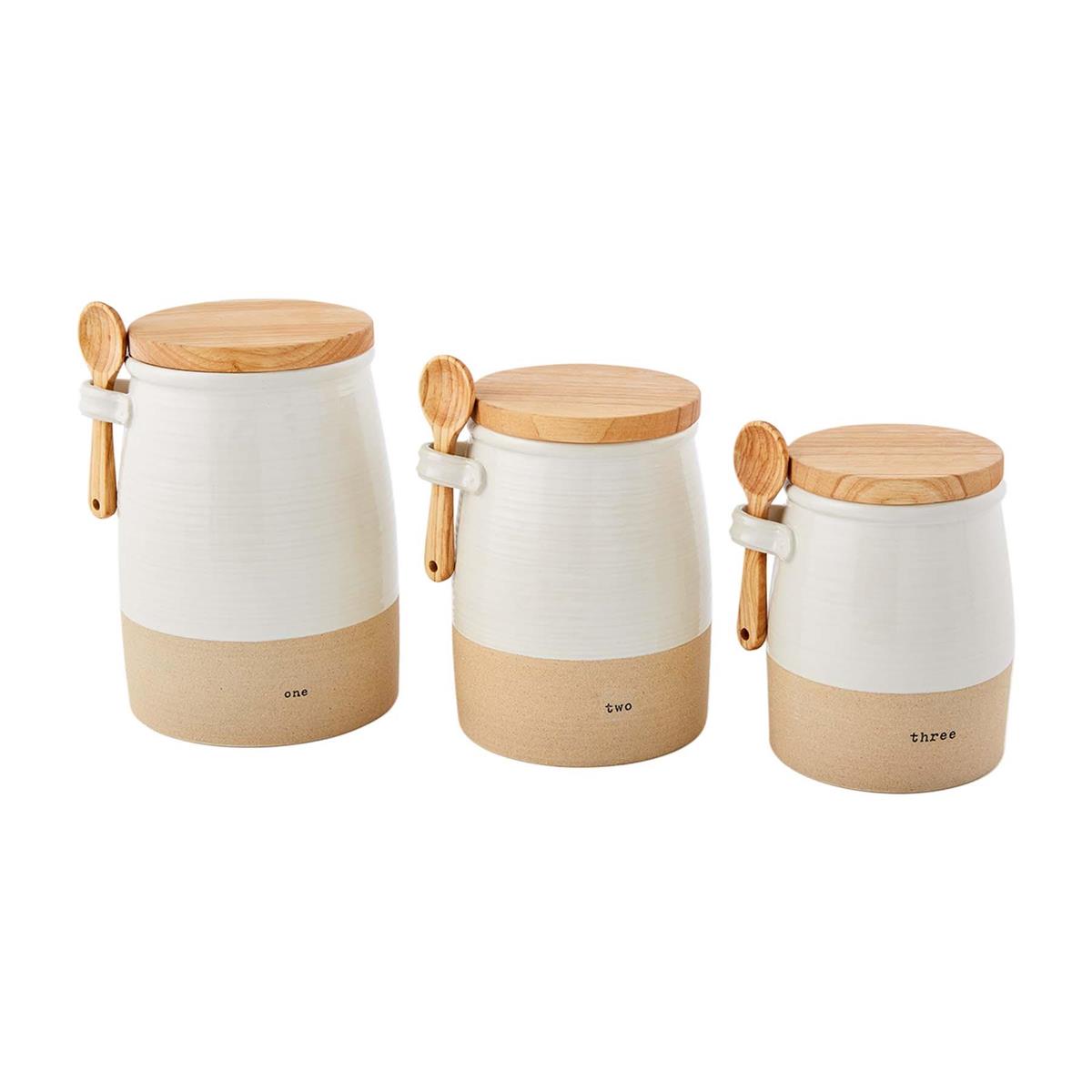 Stoneware Canister Set