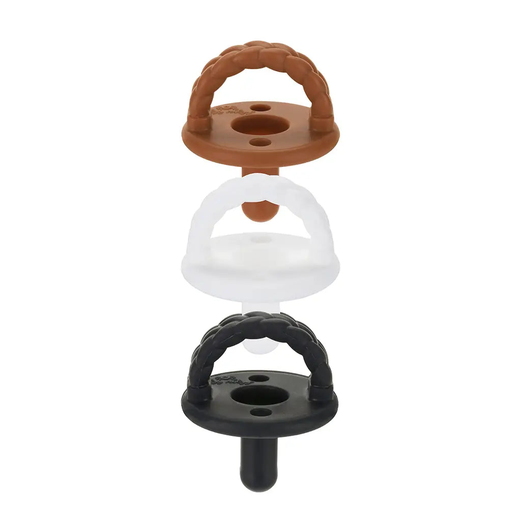 Coffee & Cream Sweetie Soother™ Silicone Pacifier Set of 3