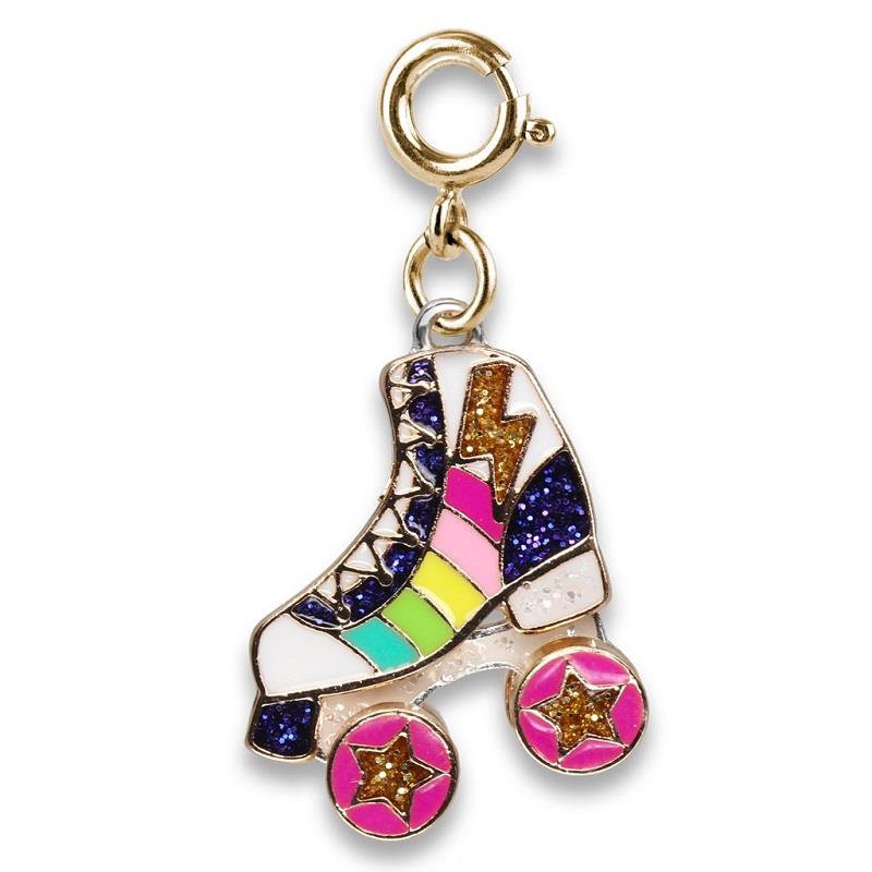 Gold Rollerskate Charm