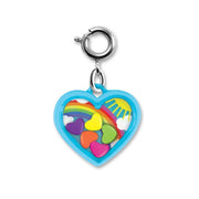 Rainbow Heart Shaker Charm