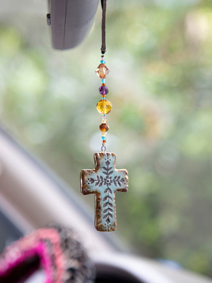 Artisan Cross Car Charm