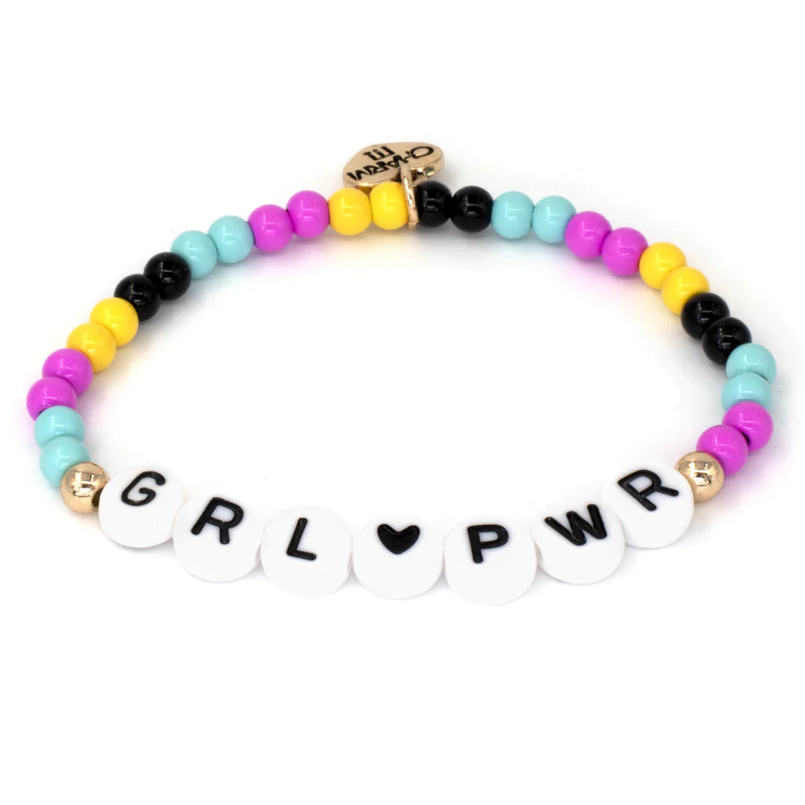 Gold Girl Power Stretch Bead Bracelet Price