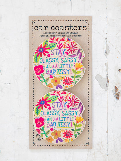 Classy Sassy Car Coaster Set