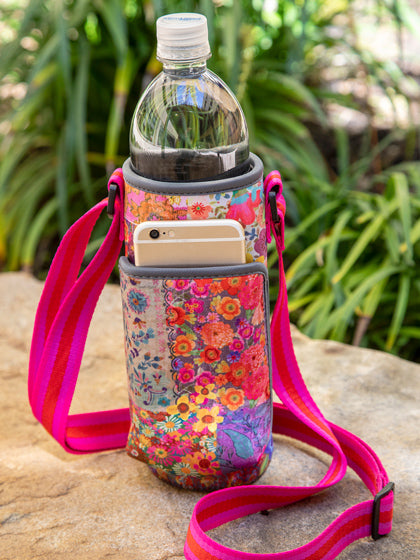 Patchwork Water Bottle Carrier