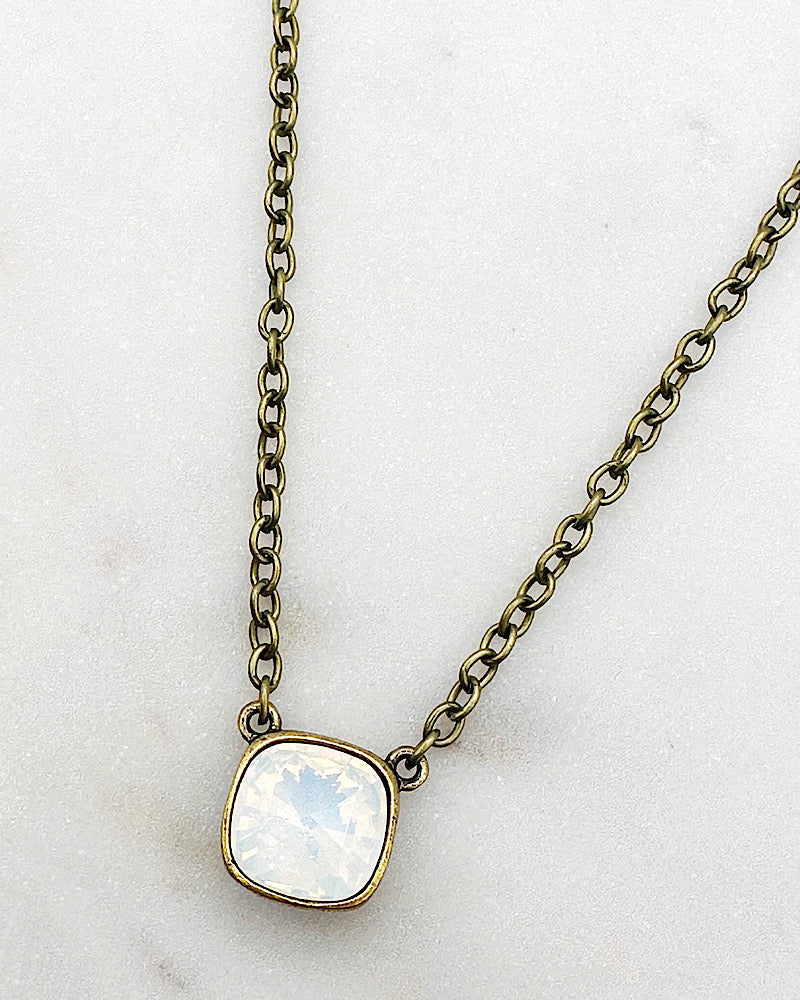 Kamille White Opal Necklace
