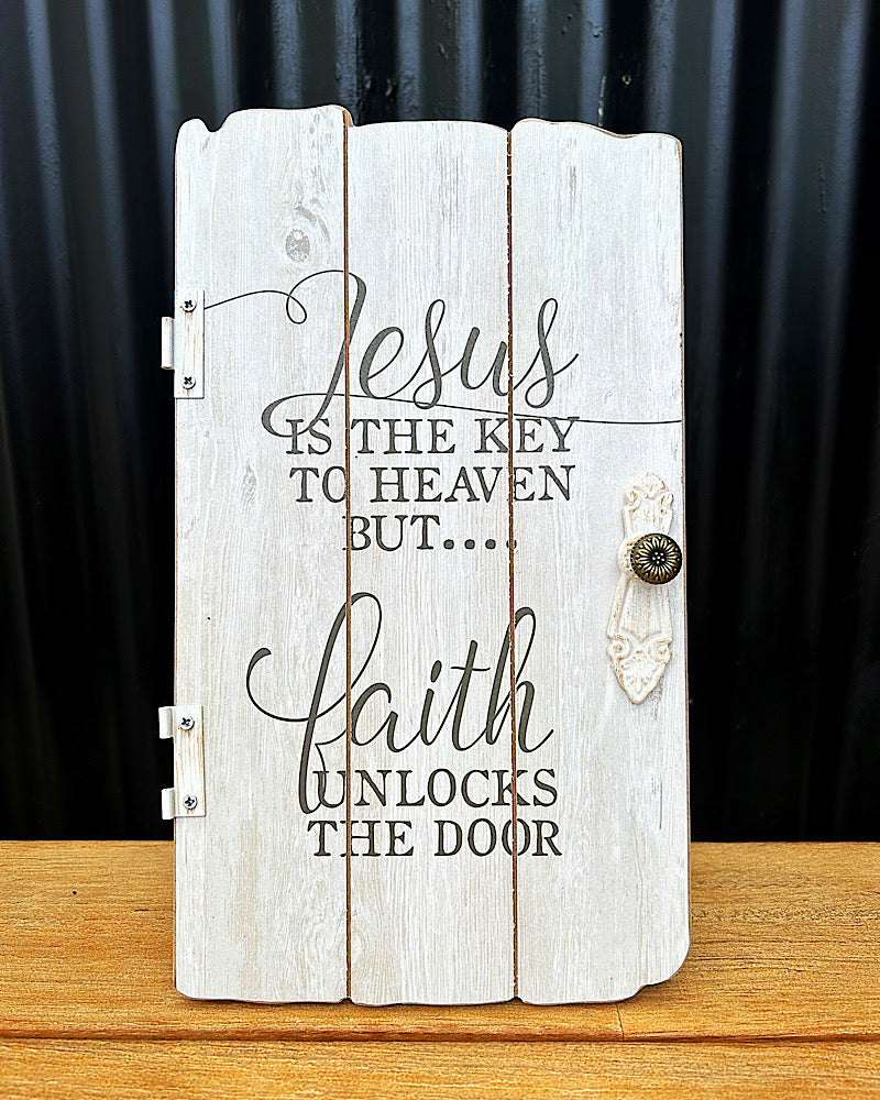 Rustic Door Tabletop Sign