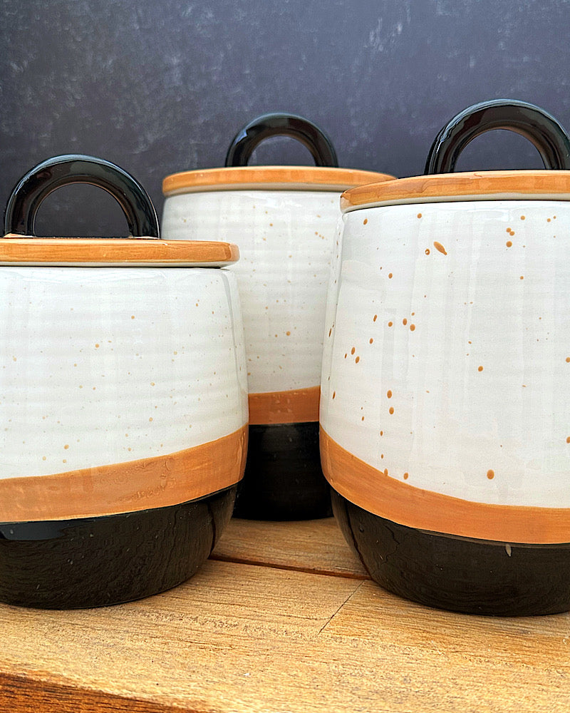 Country 3pc Ceramic Canister Set