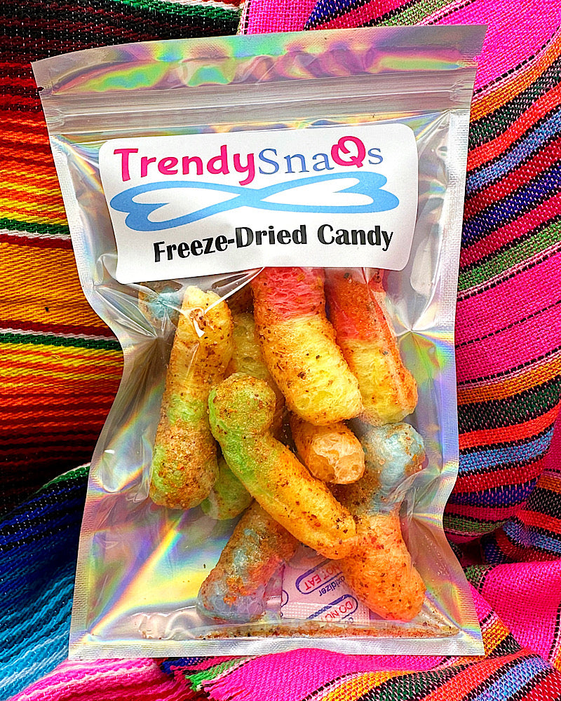 Freeze-dried Gummy Worms with Tajin