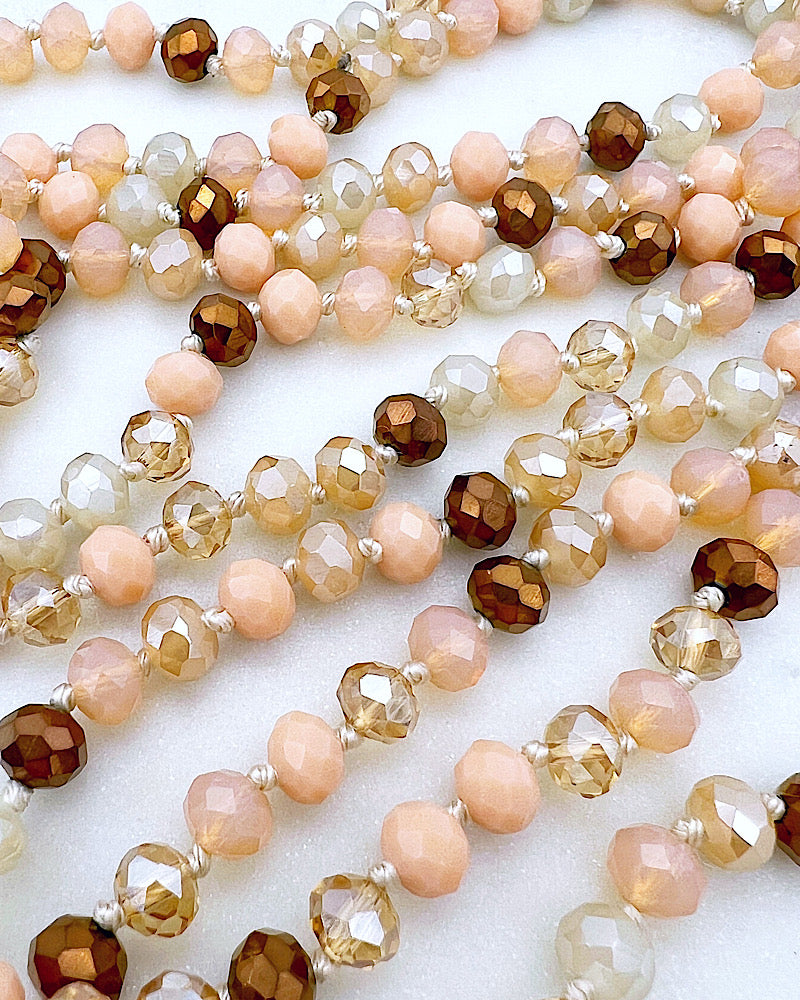 Blush, Beige & Bronze Layering Beads