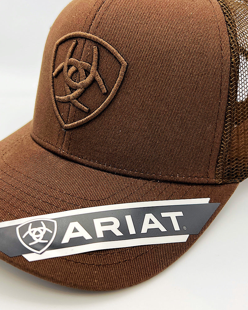 Ariat Brown Shield Logo Cap