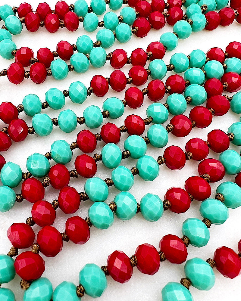Red & Turquoise Layering Beads