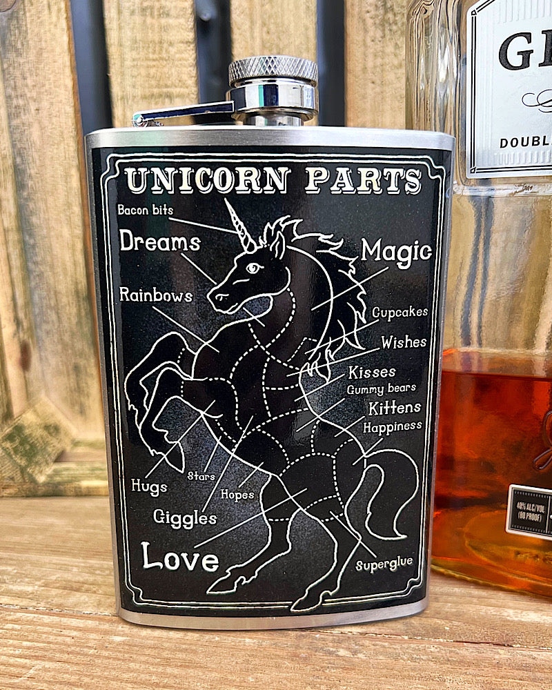 Unicorn Parts Flask