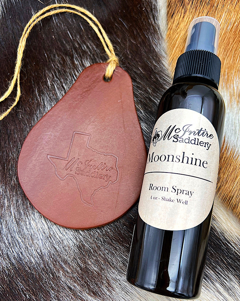 Moonshine Car Leather Tag & Room Spray