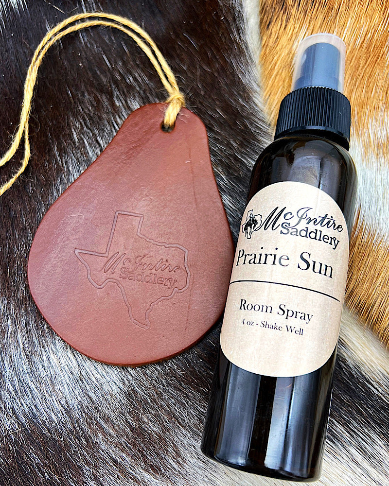 Prairie Sun Car Leather Tag & Room Spray