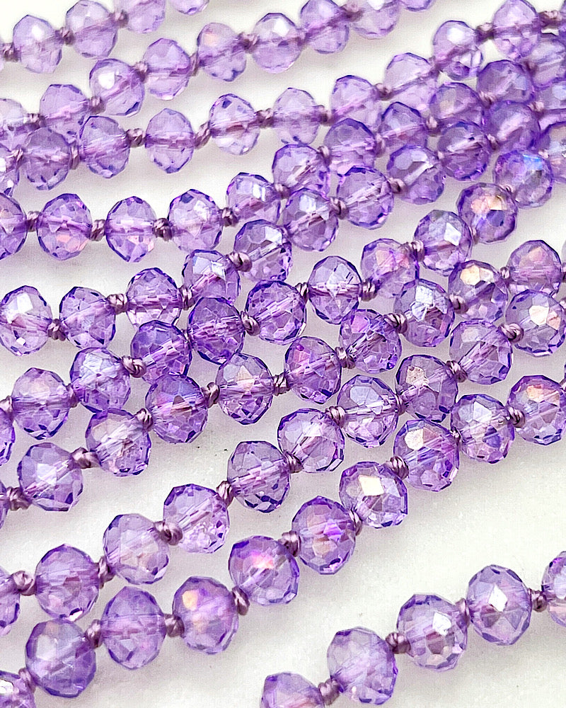 Clear Lavender Layering Beads