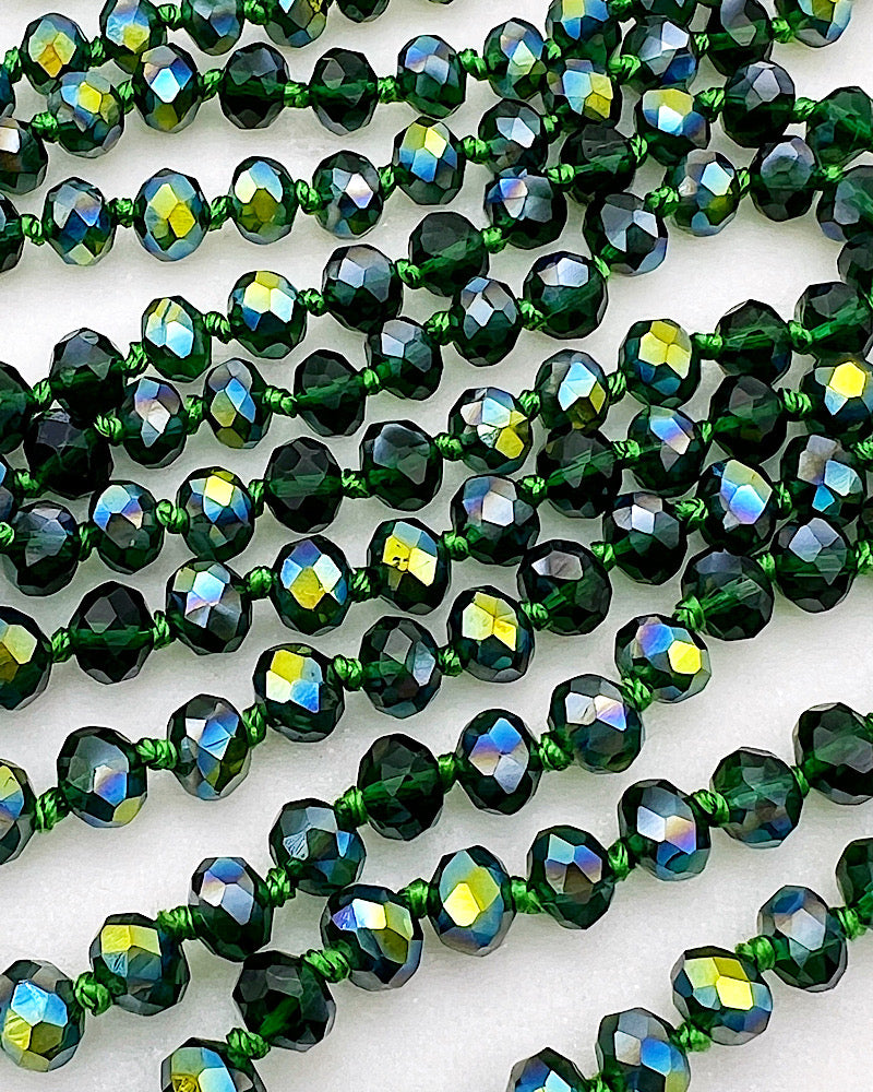 Emerald Iridescent Layering Beads