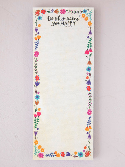 Do What Makes You Happy List Pad
